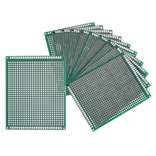10Pcs Breadboard Solderable Board 90mm x 70mm Green Circuit PCB Board