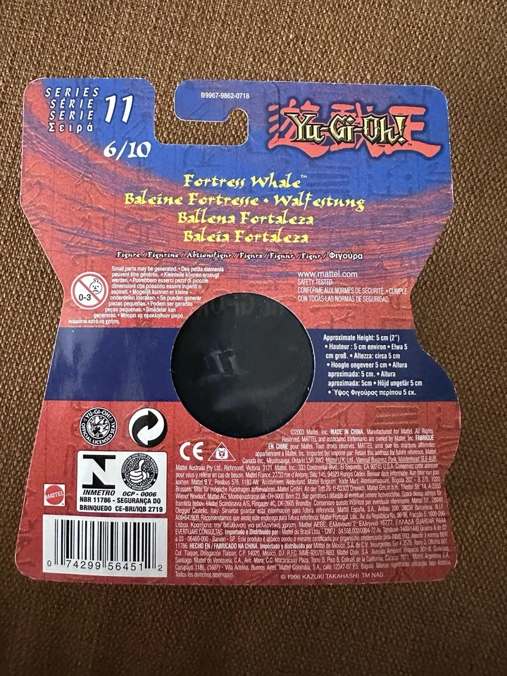 Yu-Gi-Oh! Minifigura de Colección Fortress Whale 2" Serie 11 Mattel Rara 2003 Foto 3 de 4