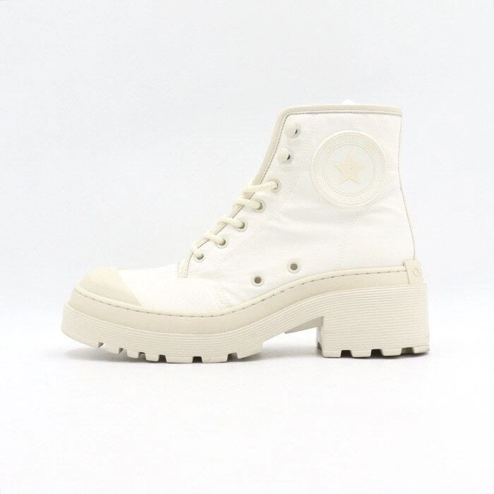 Bottines Dior D Rise 767TFC blanches 45915 120301609