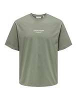 T-Shirt Onscurated Rlx Print Kurzarm GrößE M Schwarz Baumwolle Modell-Nr
