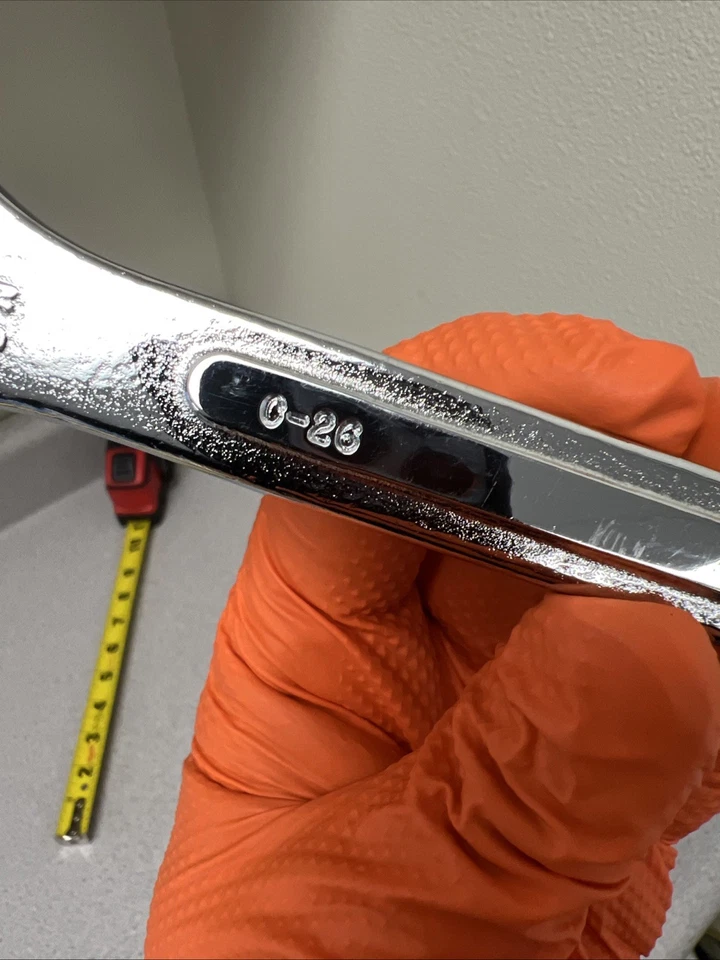 S-K Tools C-26 USA 12 Point 13/16" Combination Wrench 10" Long - Chrome - Forged - Image 3 of 4