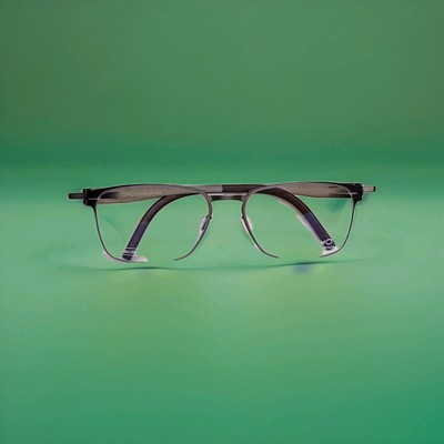 OVVO Optics 3725  Sand Hypoallergenic Handmade Titanium Eyeglass Frame 