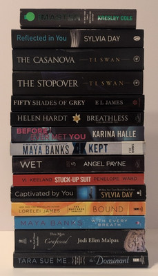 Paperback Lot of 12 Spicy Erotic Romance MAYA BANKS Sylvia Day TARA SUE ME Payne