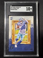 2020 PANINI CHRONICLES GRIDIRON KINGS #GK-14 CEEDEE LAMB ROOKIE RC SGC 10