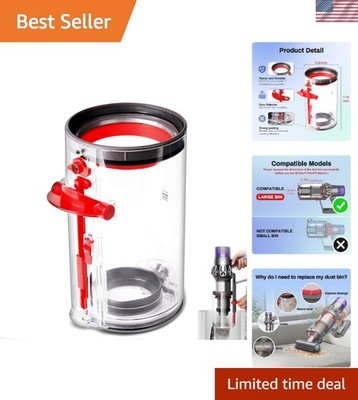 Restore Your V10 Vacuum with our Reliable Dust Bin Replacement - 7.7  Height
