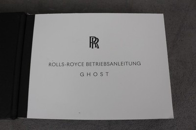 Rolls-Royce Ghost Betriebsanleitung ''X-2022'' Deutsch - OHNE Inspektionsstempel