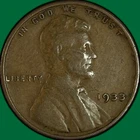 1933 Lincoln Wheat Cent Very Fine VF Coin #34279