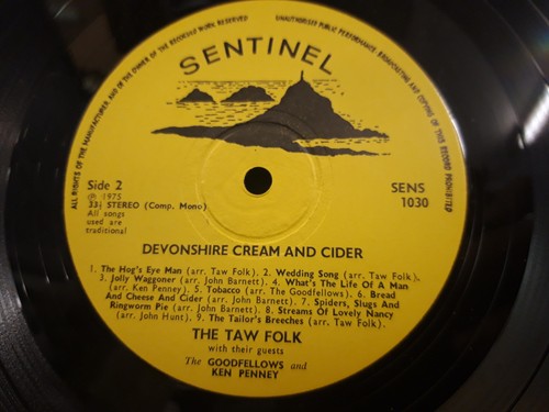 TAW FOLK Devonshire Cream & Cider LP UK 1975 Folk Great! - Picture 7 of 8