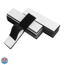 1x4 inch Hook and Loop Strips with Adhesive - 15 Sets, Strong Back Adhesive F...