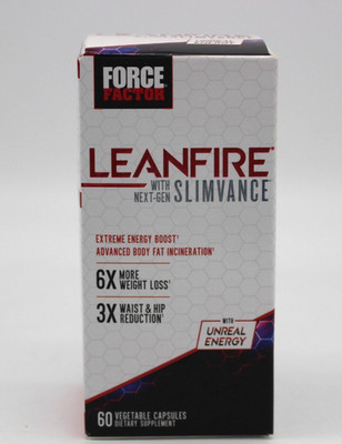 LeanFire  with Next-Gen Slimvance , 60 Vegetable Capsules - EXP 01/2028