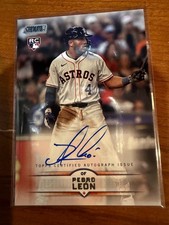 Pedro Leon 2025 Topps Stadium Club Base Auto RC #SCBA-PL Astros