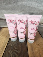 3PK Bath Body Works Pink Chiffon Body Cream 8 oz NEW