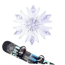 Snowboard Stomp Pad, 3D Clear Snowflake Stomp Pad Snowboard Grip Pad for