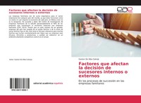 Gaston De Alba Calonje | Factores Que Afectan La DecisióN De Sucesores...