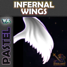 Roblox World Zero WZ - INFERNAL WINGS - PASTEL/GLOWING HEX ITEMS