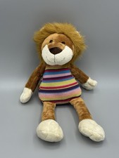 Animal Alley Lion Plush W/ Striped Knit Middle Plush 14  Stuffed Animal 2007