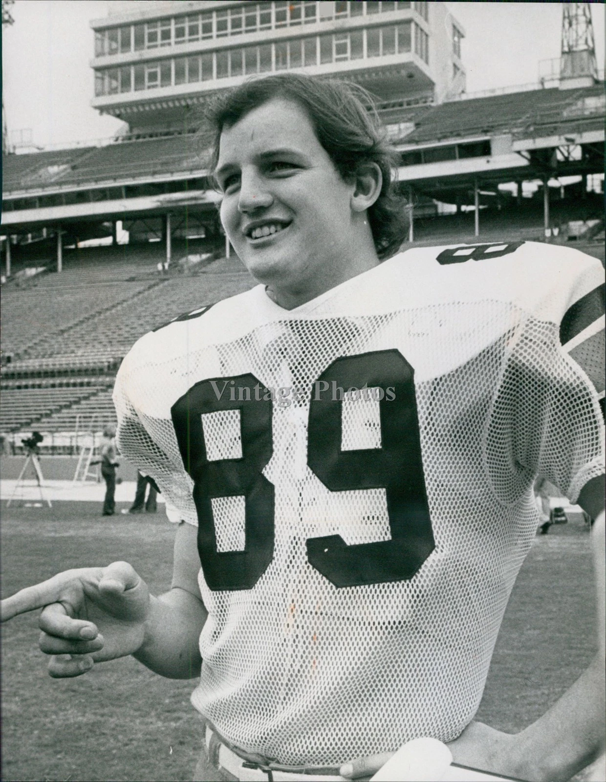 1976 Don Hasselbeck Miami Herald Fl John Pineda フットボール 6x8 ヴィンテージ プレス 写真 - 画像1/1