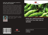 Effet DE L'application DE L'azote ET DU Zinc SUR LE Sesame Dwivedi (U. A.) Buch