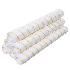 6 Pcs 18 inch Paint Roller Covers 3/8 '' nap Microfiber Paint Roller Sleeves 