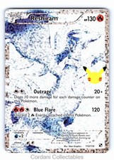 Reshiram 113/114 Holo SWSH Celebrations 25th Pokemon Near Mint #2