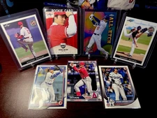 Shohei Ohtani 7-Card Lot Rookie Refractor Bowman RC LEAF NATIONAL 2018 50/50 LAD