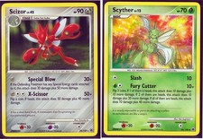 2008 POKEMON RARE SCIZOR #29 & SCYTHER #46- 2 EVOLUTION MAJESTIC DAWN -NM/LP on eBay
