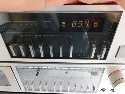 Pioneer TX-7000 SA-7000 CT-7000 Vintage Silver Stereo Set Powers