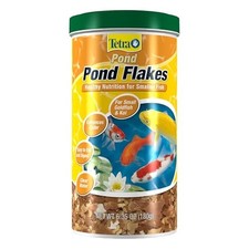 TetraPond Pond Flakes, Complete Nutrition for Smaller Goldfish  Koi, 6.35 Oz