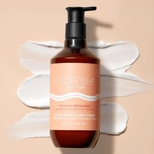 Voesh Velvet Luxe Vegan Body  Hand Cream Lotion Vitamin Recharge 28 oz