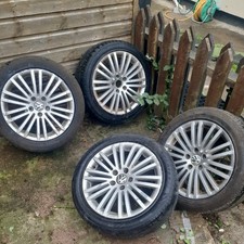 4 X VOLKSWAGEN EOS 17" Inch 5x112 Offset ET47 7.5J Alloys with Tyres