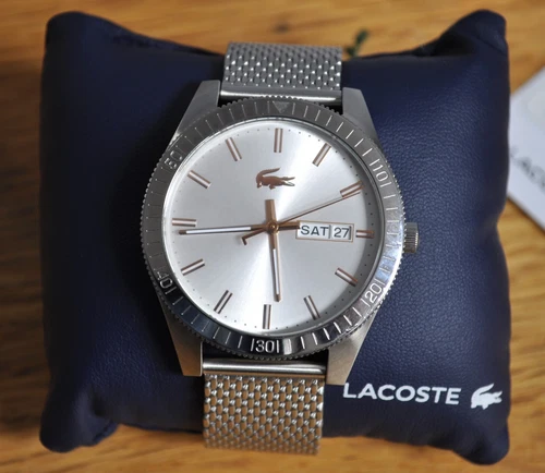 Lacoste Legacy 2010983 Watch With 42mm Stainless Steel Face & Meshbracelet