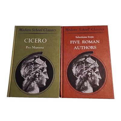 2x Modern School Classics Hardback Book Lot Cicero Five Roman Authors