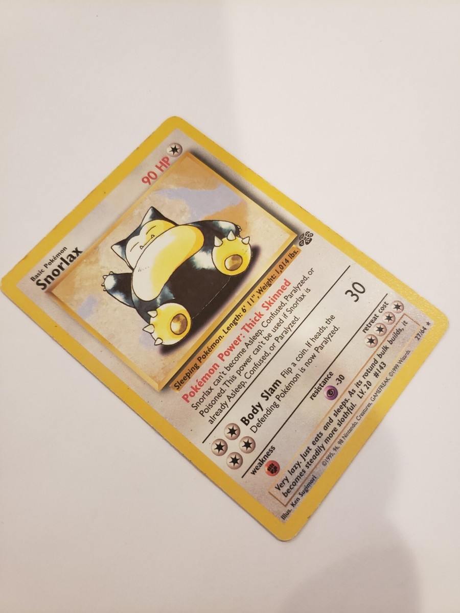 Snorlax 27/64 Jungle Set Non-Holo Rare Pokemon TCG Card | eBay