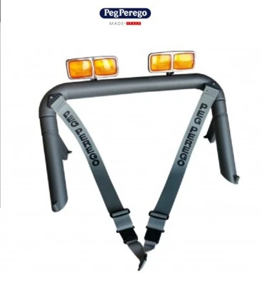 PEG PEREGO ROLL BAR + CINTURE GAUCHO 12V E 24V -nuovo-Italia