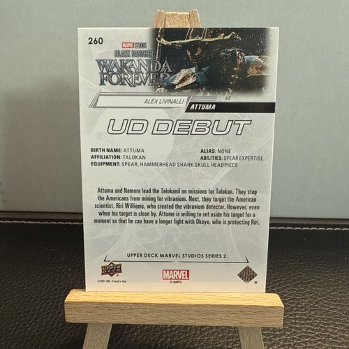 2024 Marvel Studios Series 2 UD Debuts #260 Alex Livinalli as Attuma - Picture 2 of 2
