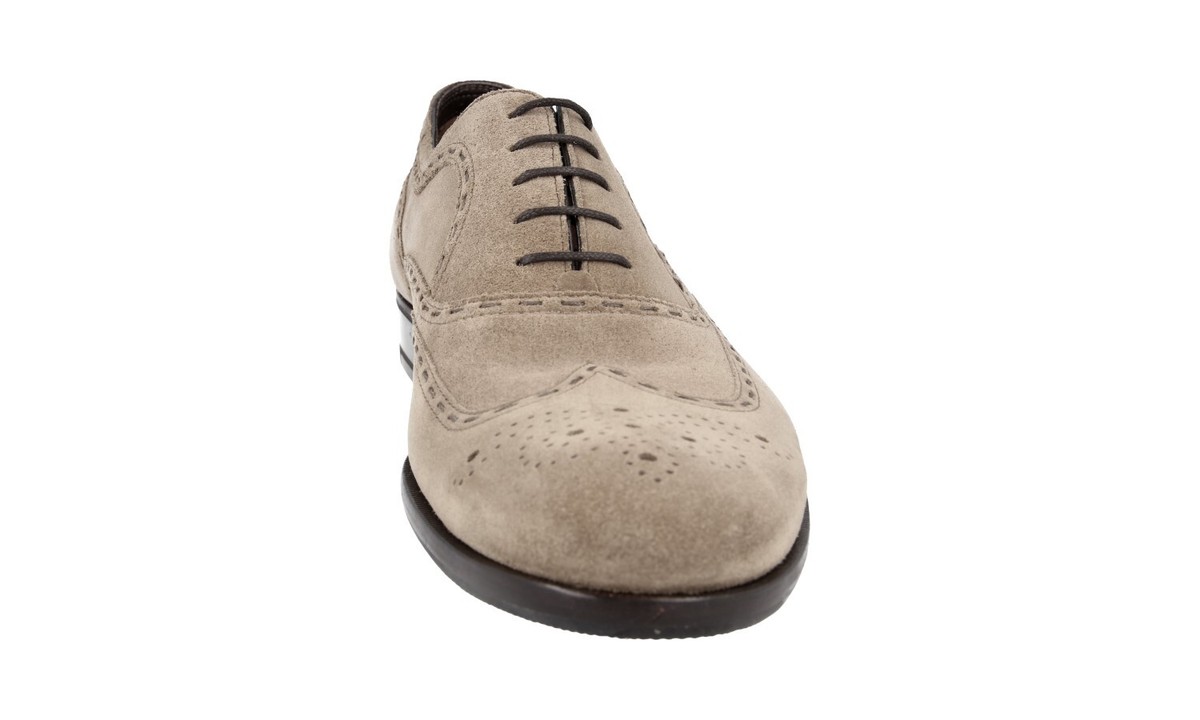 Bottega Veneta Gray Suede Oxfords luxury-men-jmweston-used-shoes  main image 4
