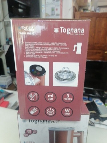 Tognana Iridea Montalatte Elettrico 350ml Plastica Termoisolante Rosso Mela D2dm - Foto 4 di 9