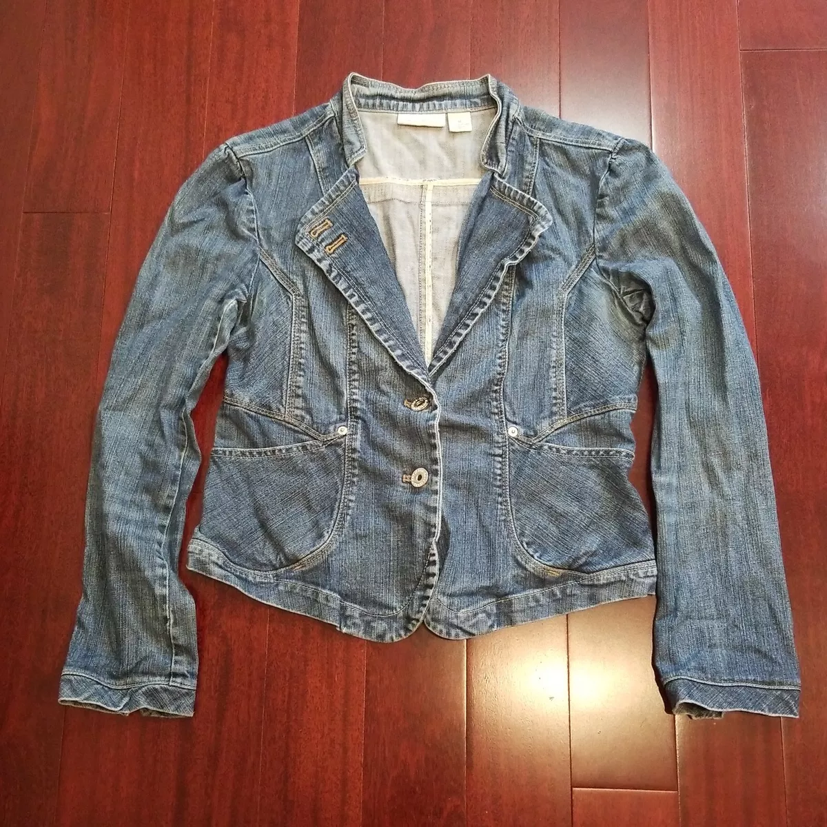 Dkny jean jacket womens sale