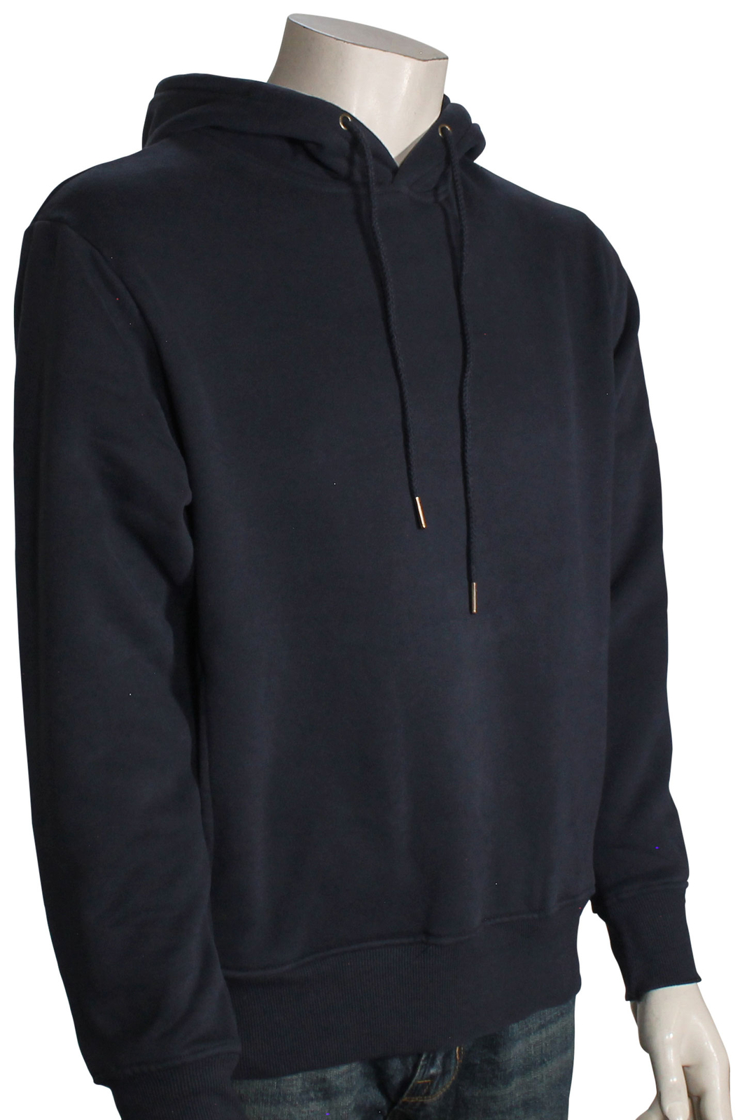 Классический флисовый пуловер Rhythm с капюшоном темно-синего цвета - Новинка