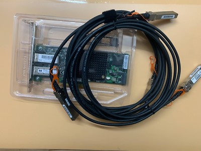 HP 10GB NC550SFP Dual Port 10GBE Ethernet Adapter 581199-001 +2PCS SFP+ ...