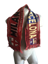 SCIARPA BARCELONA AC MILAN ULTRAS VINTAGE 2012 SCARF BUFANDA