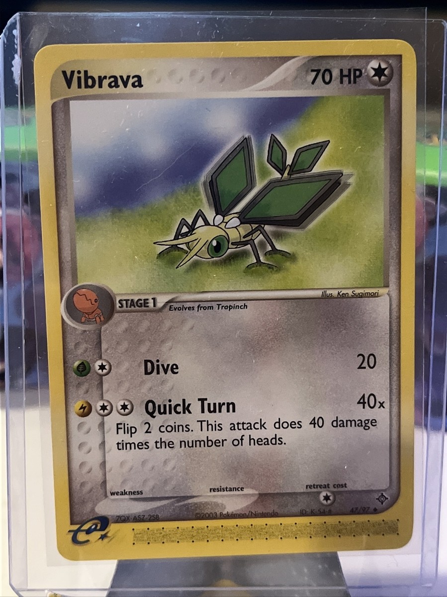 VIBRAVA 47/97 EX Dragon Pokemon Card Moderately Played | eBay