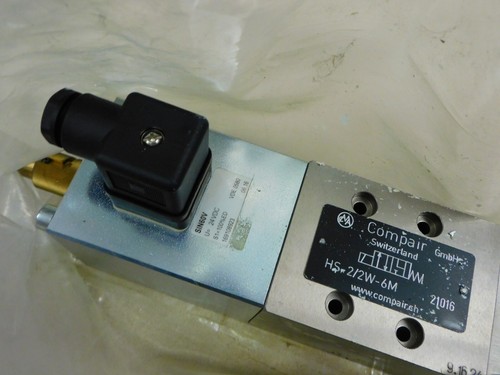 Compair V2318N004 Hydraulic Valve HS-2/2W-6M 24VDC Monitored Valve ...