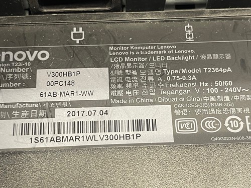 Sans Pieds ! Ecran LCD Moniteur Lenovo ThinkVision T2224pD " HDMI - Photo 5/5