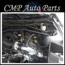 BLACK SILVER HEATHSHIELD COLD AIR INTAKE KIT FIT 2011-2014 FORD MUSTANG 3.7L 