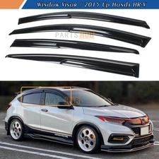 For 2015-2022 Honda HR-V HRV JDM 3D Wavy Mugen Style Window Visors Rain Guards