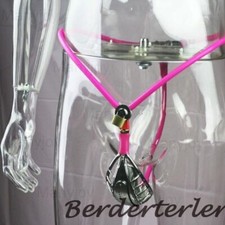 Stainless Steel Invisible Male Chastity Belt Plug Cage Device Adjustable binding