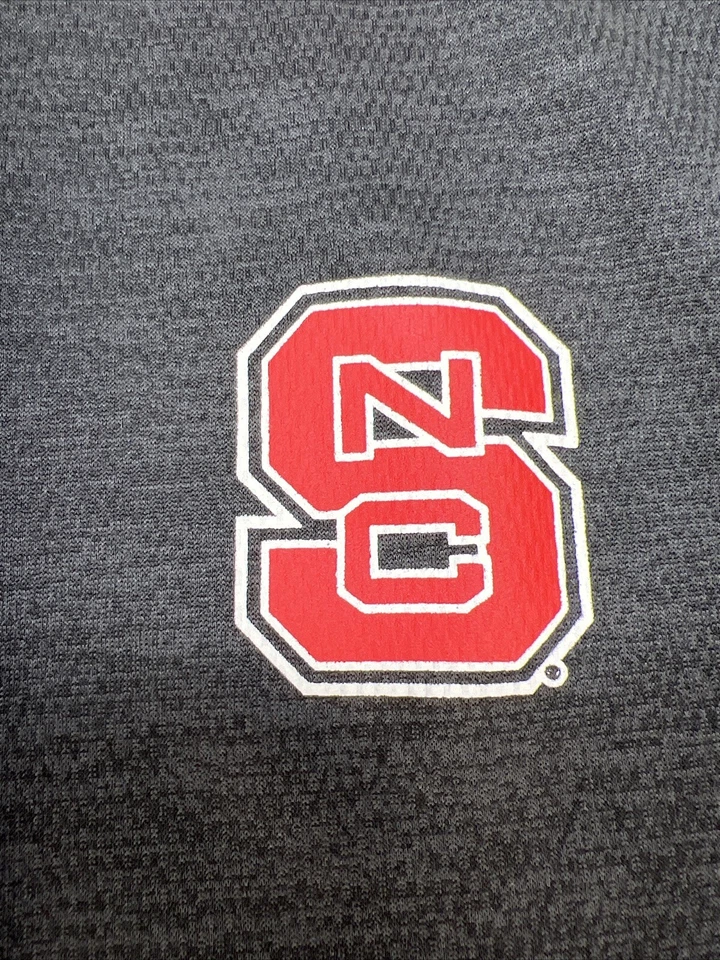 NC State Adidas Béisbol Cuello Redondo Manga Larga Pullover Hombres L Negro Gris Logotipos Foto 4 de 4