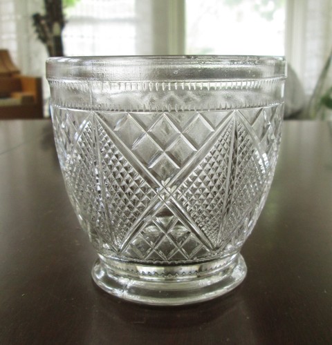 EAPG National Glass McKee No 900 Sunk Diamond And Lattice Sugar No Lid VHTF - Picture 2 of 8