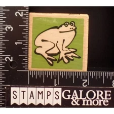 VAP SCRAP RUBBER STAMPS ANIMALS SITTING TOAD FROG #T26